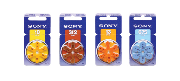 Sony Hearing Aid Battery Specifications