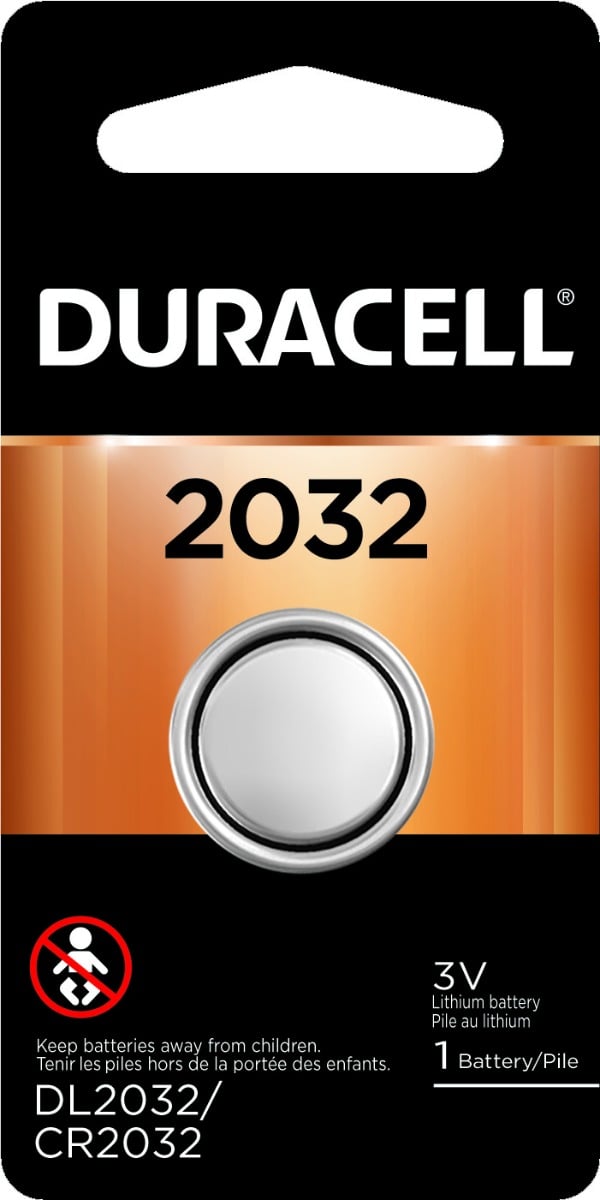 Duracell CR2032 Lithium Coin Battery, DL2032BPK (1 Battery)