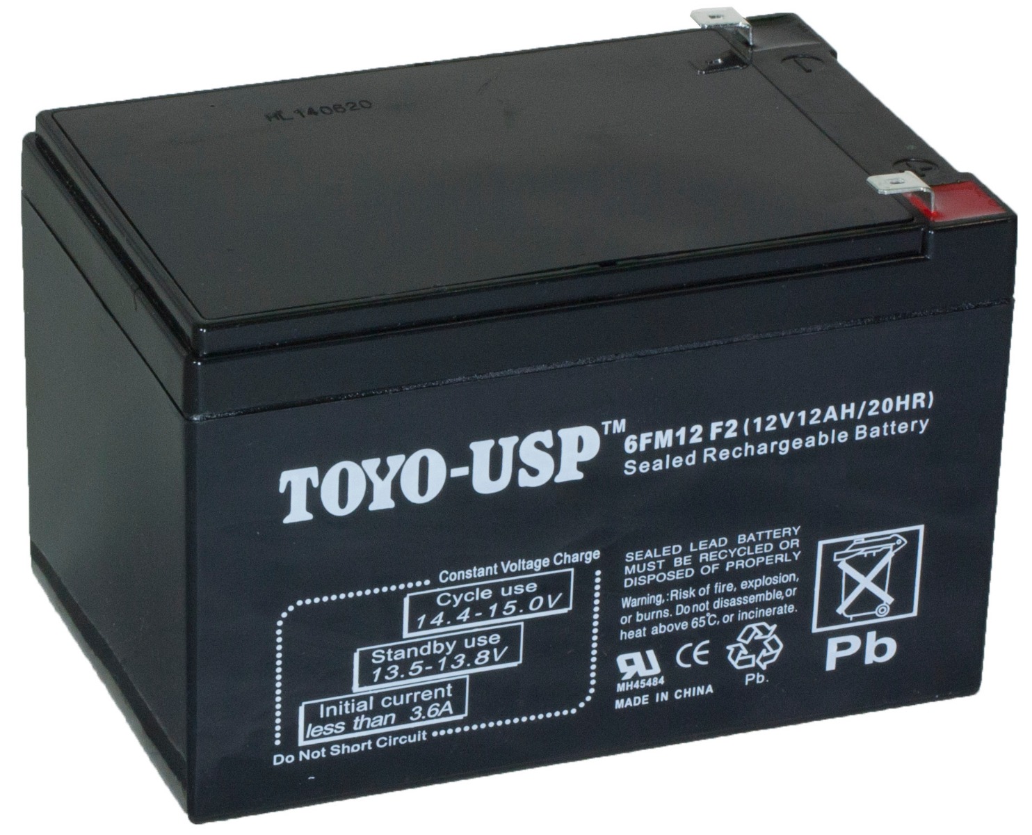 TOYO Sealed Lead Acid Battery 12V 12AH (6FM12) (Call To Order)