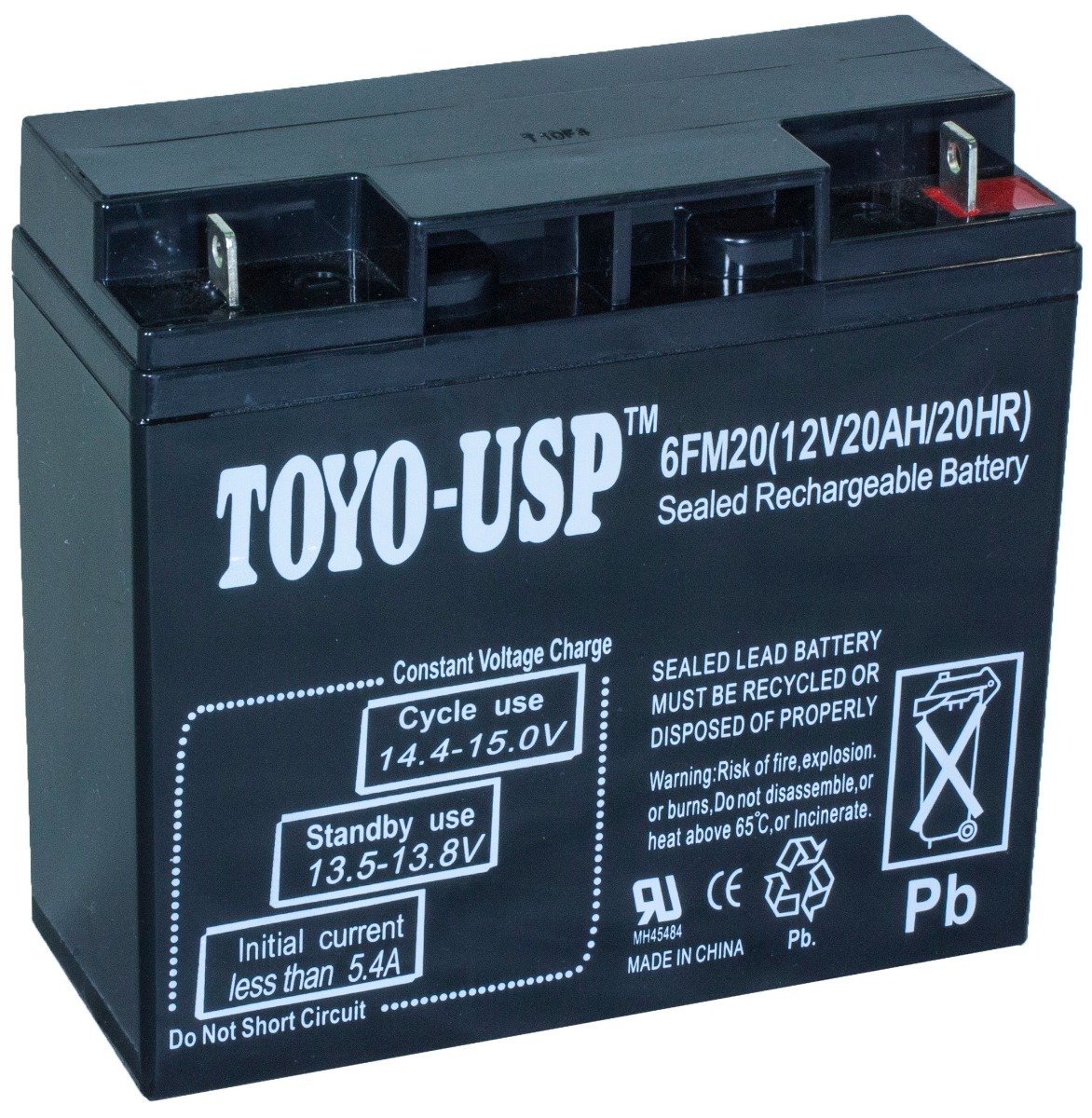 TOYO Sealed Lead Acid Battery 12V 20AH (6FMH18) (Call To Order)