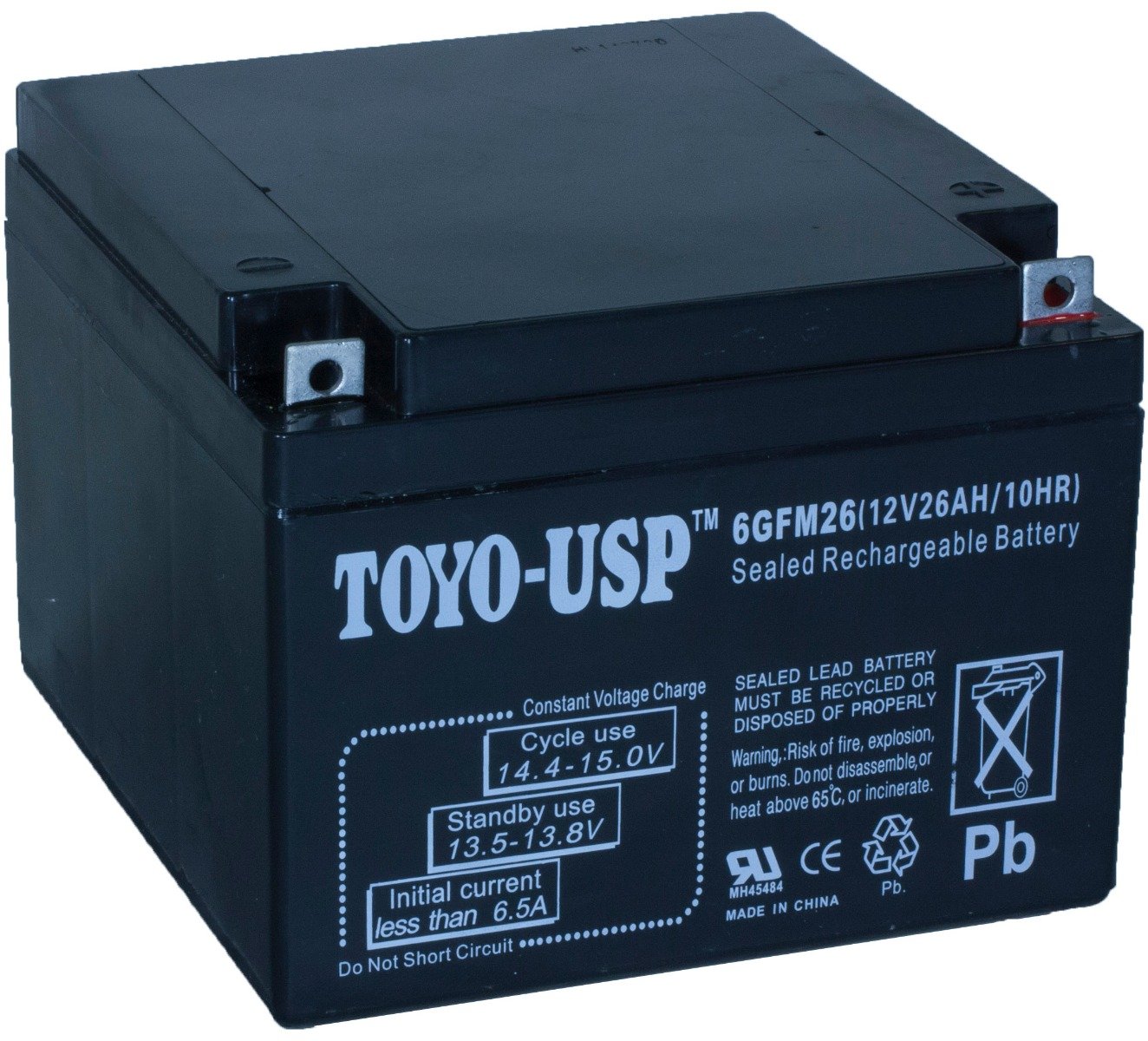 TOYO Sealed Lead Acid Battery 12V 26AH (6GFM26) (Call TO Order)