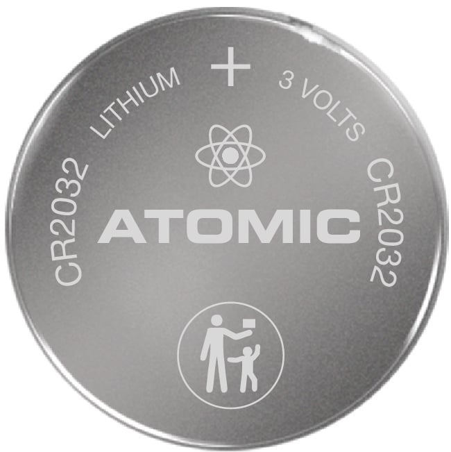 Atomic CR2032H Battery 3V Lithium (1 Premium Heavy Duty Battery)