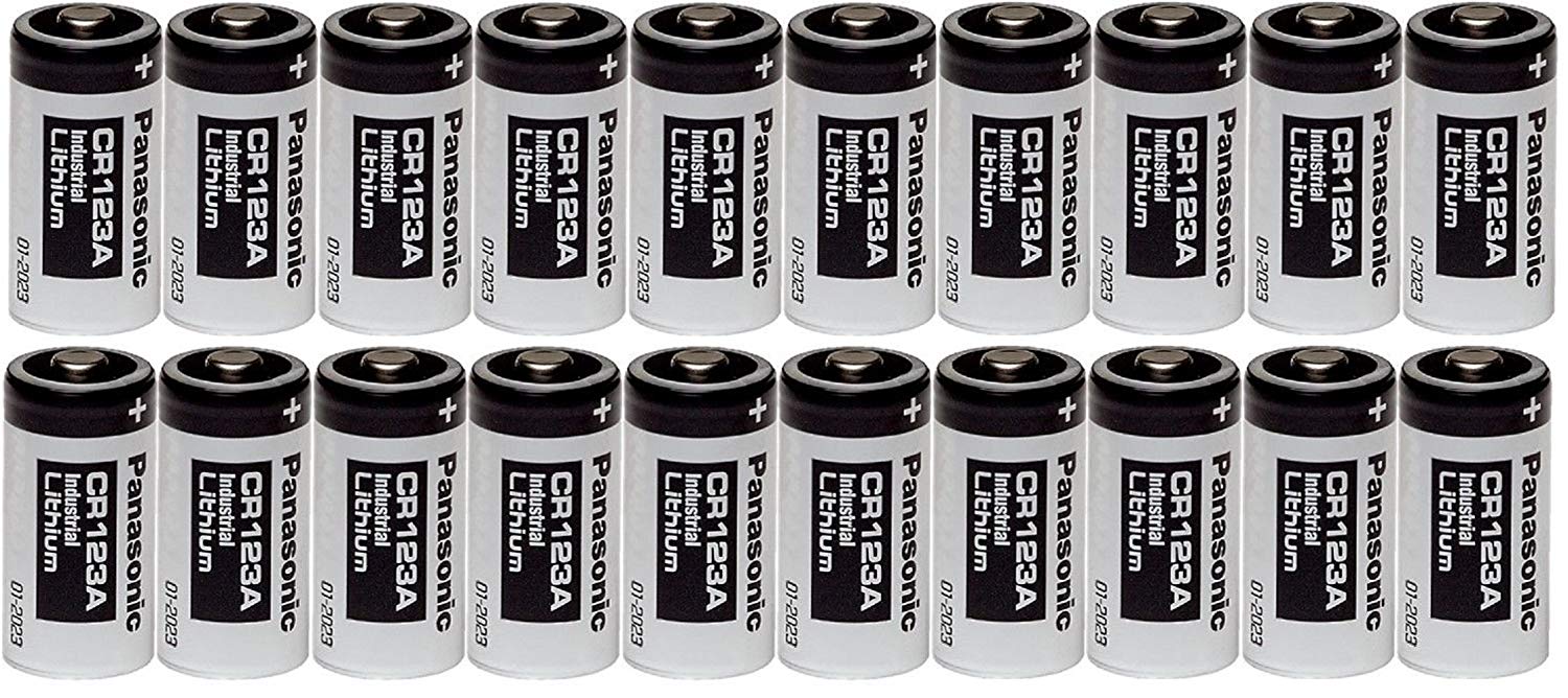Panasonic CR123A Battery 3V Lithium Battery (15PC Pack)