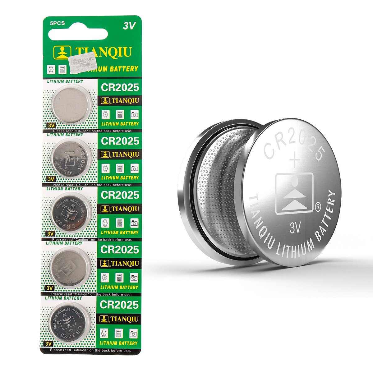 Voniko 3 Volt CR2025 Battery 6 Pack – CR 2025 Button Cell Battery – 2025  Lithium Coin Batteries, 7 Years Shelf Life