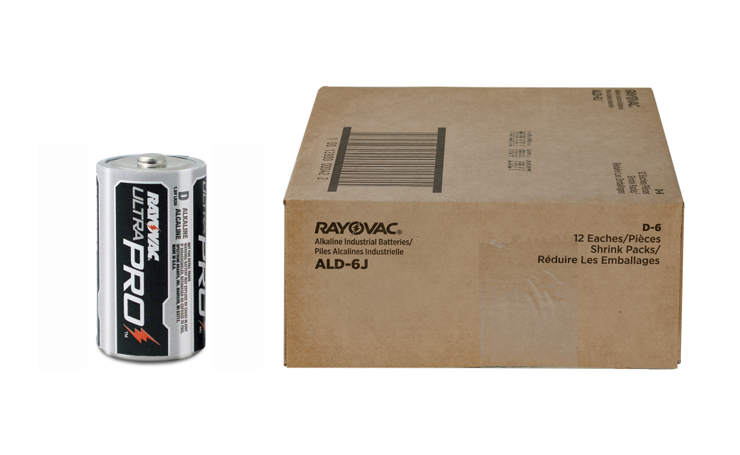 Rayovac Ultra Pro Alkaline D Batteries (1 Box - 72 Batteries) BULK