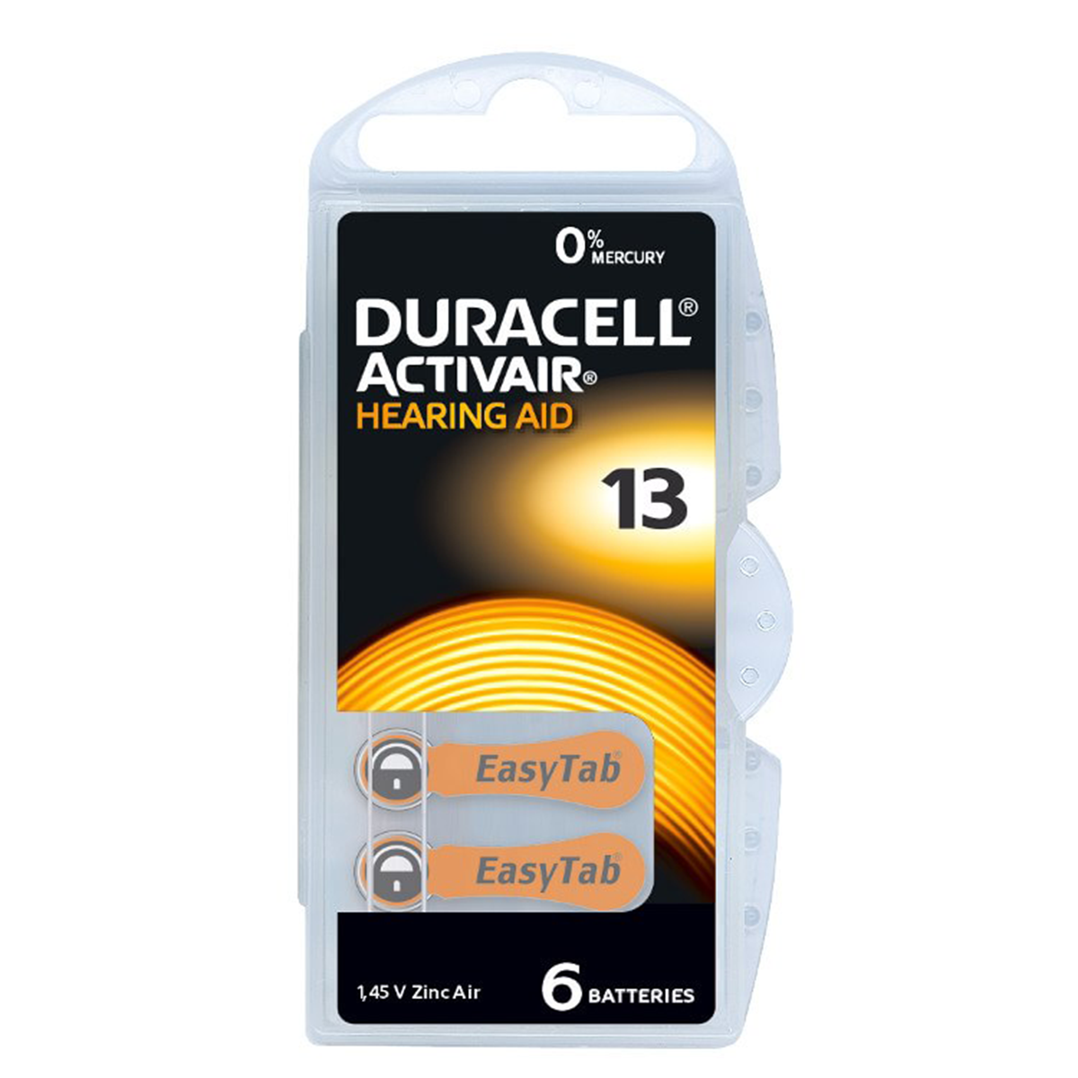 Duracell Activair 13 Hearing Aid Battery (60 PCS) 