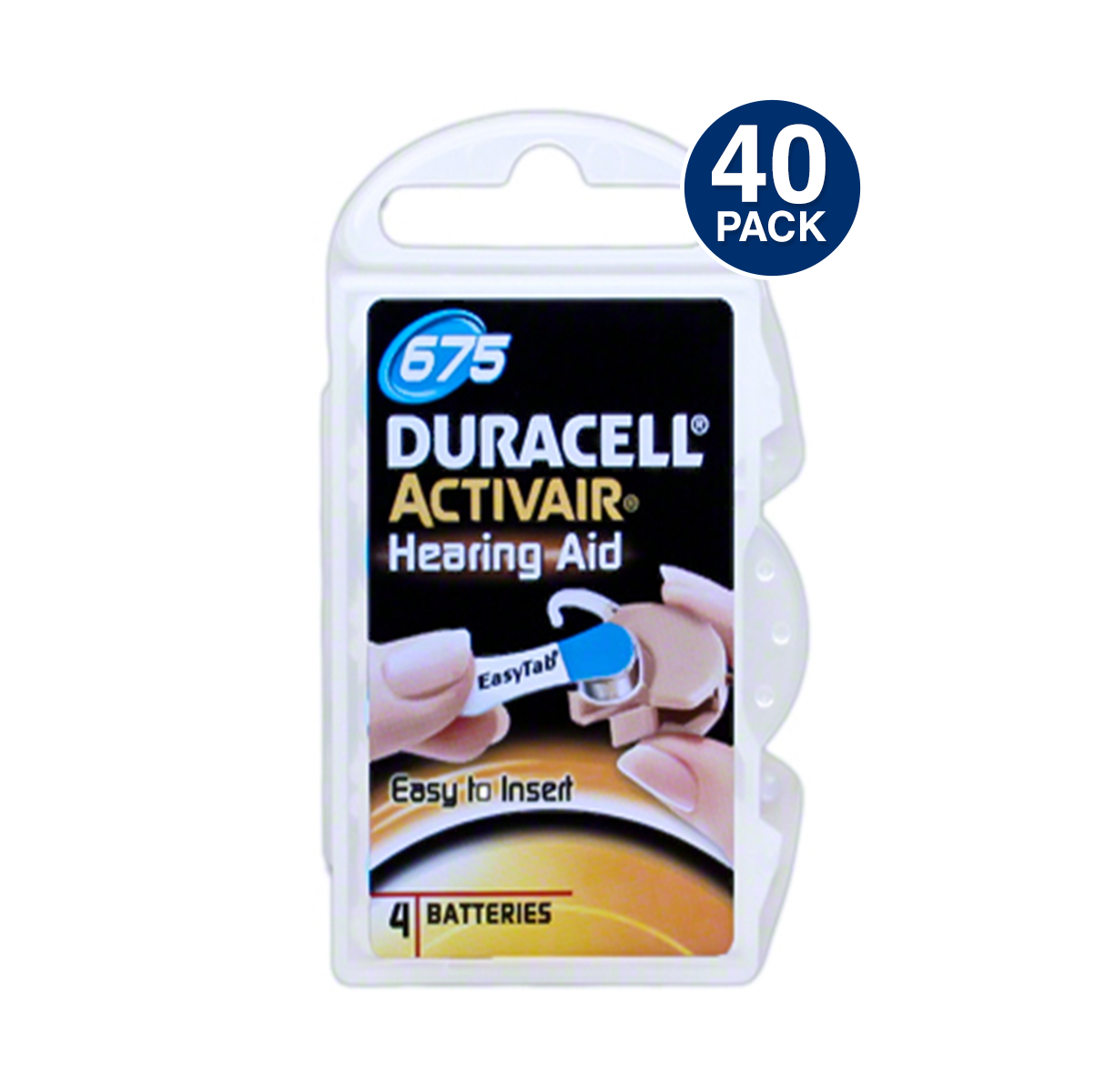 Duracell Activair 675 Hearing Aid Battery (40 PCS)
