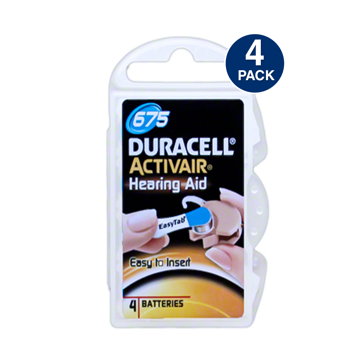 Duracell Activair 675 Hearing Aid Battery (4 PCS)