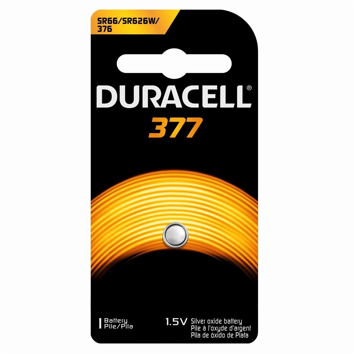 Duracell 1 count 370/371 1.5V Silver Oxide Button Battery long-lasting battery 