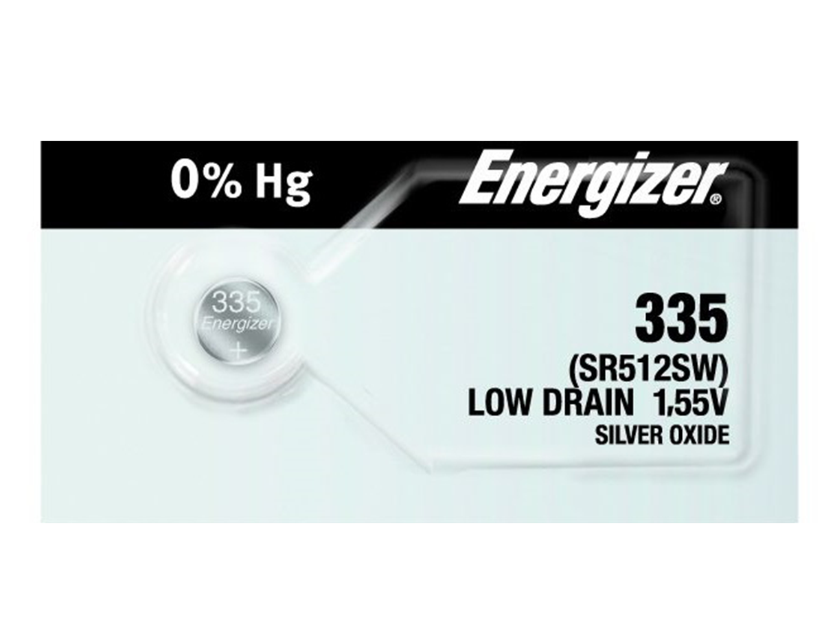 Energizer 335 Battery (SR512SW) Silver Oxide 1.55V (1PC)