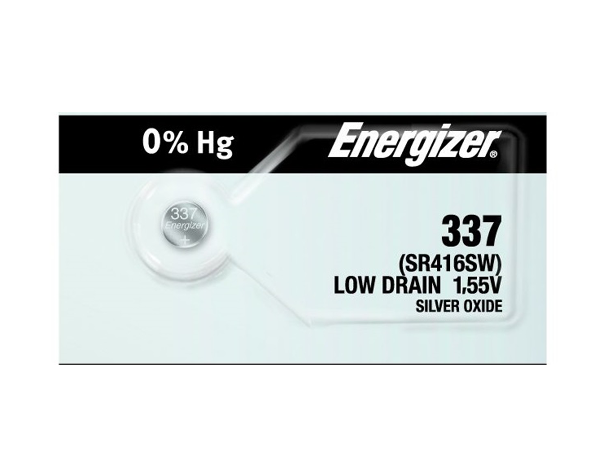 Energizer 337 Battery (SR416SW) Silver Oxide 1.55V (1PC)
