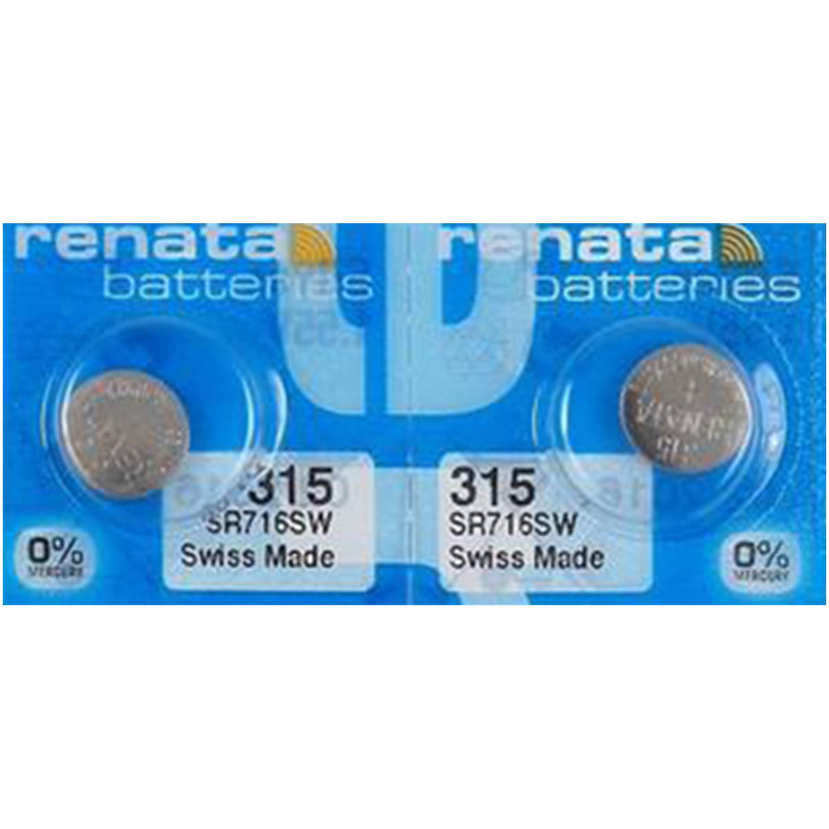Renata 315 Battery (SR716SW) Silver Oxide 1.55V (1PC)