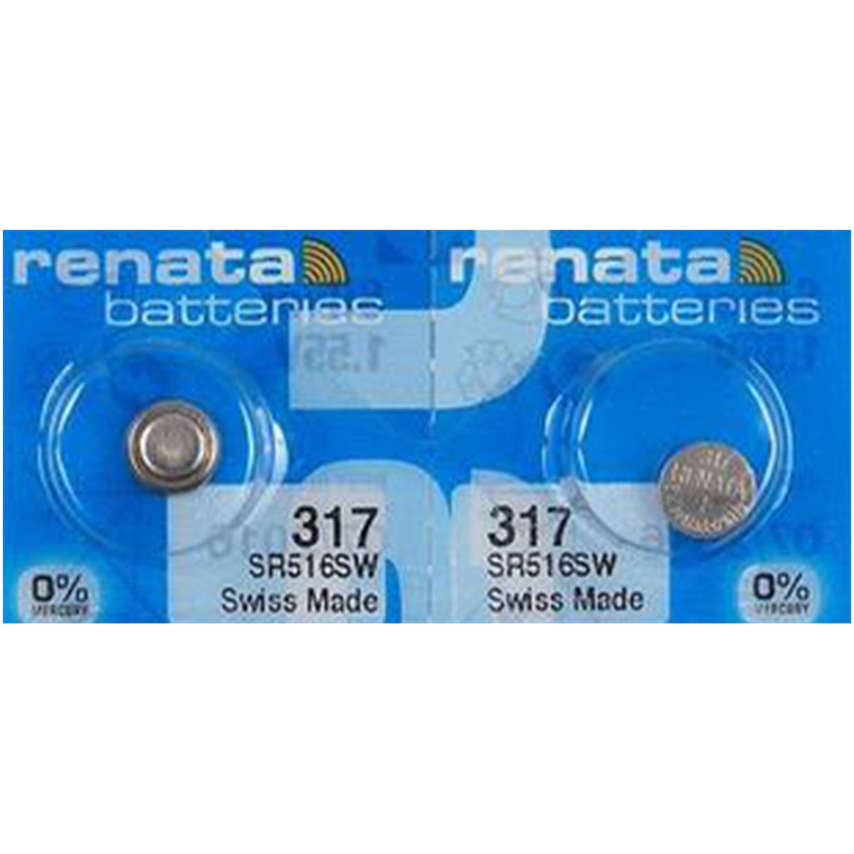 Renata 317 Battery (SR516SW) Silver Oxide 1.55V (1PC)