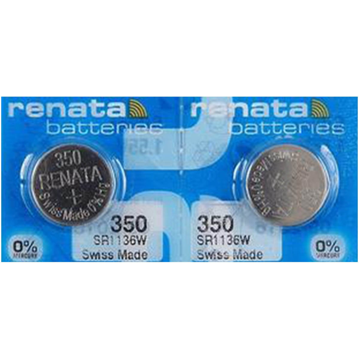 Renata singolo Orologio Batteria SWISS MADE Renata 350 o SR1136SW 1.55 V SPEDIZIONE VELOCE 