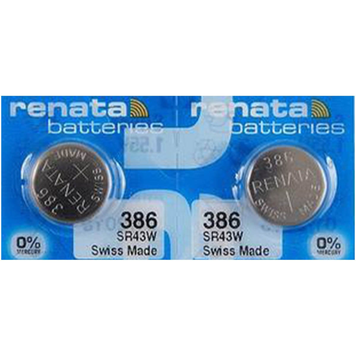 Renata 386 Battery (SR43W) Silver Oxide 1.55V (1PC)