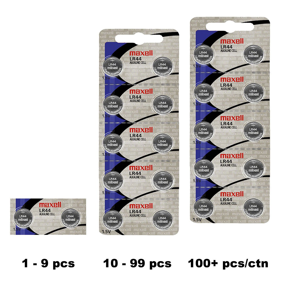 Maxell LR44 Battery Alkaline (Pack Of 10)