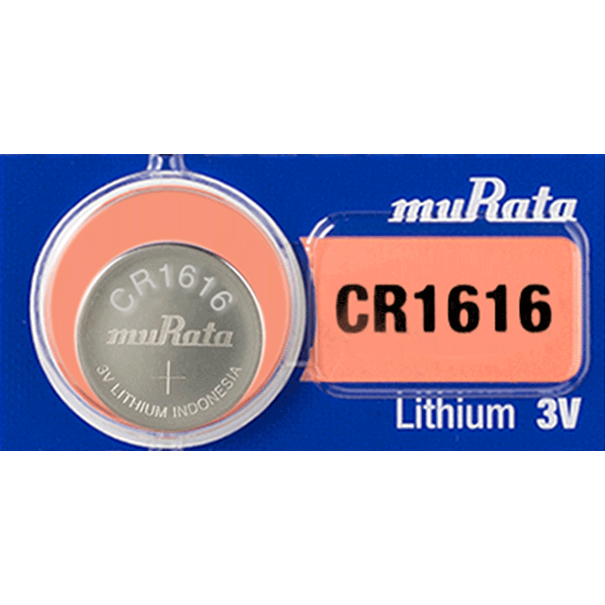 Murata CR1616 Battery 3V Lithium Coin Cell (1 PC) (formerly SONY) 