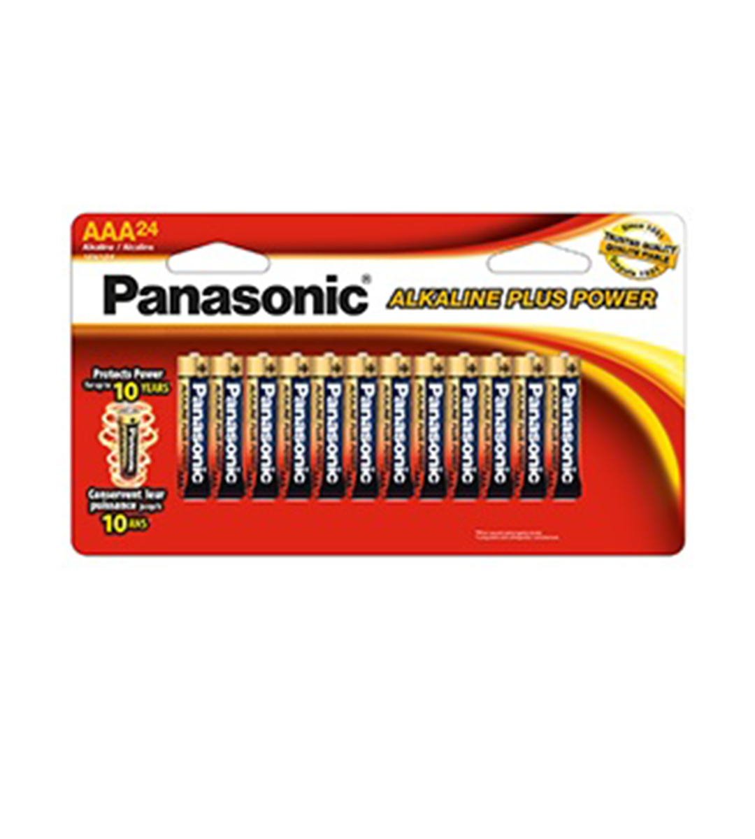 Panasonic AAA Alkaline Plus Power Battery, LR03PA/24B (24 Pack)