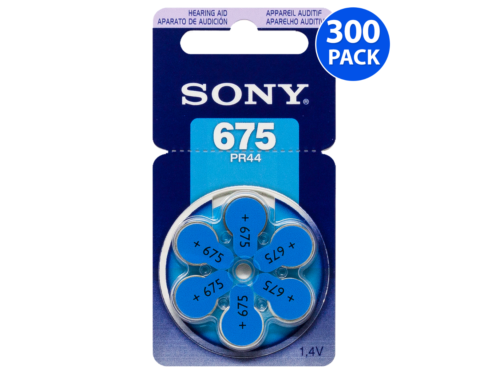 Sony Hearing Aid Battery, Size 675 (300 pc)