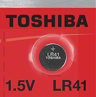 Toshiba LR41 1.5V 192 Alkaline Manganese Button Cell, 1 Battery