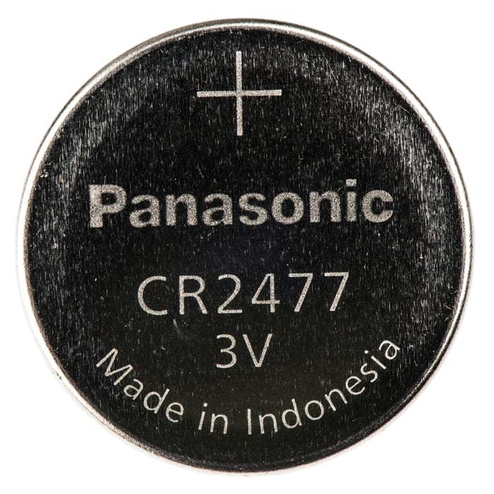 Panasonic CR2477 Lithium 3V Coin Cell Battery, Bulk