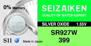 Seizaiken 399 Battery (SR927W) 1.55V Battery (1PC) | Buy Batteries