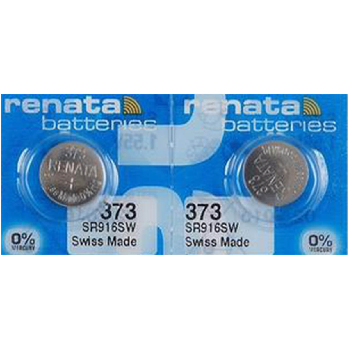 2x Renata 373 Uhren-Batterie Knopfzelle SR916SW 1,55V Silberoxid Neu 