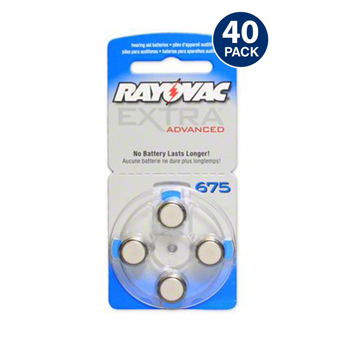 Rayovac 675 Hearing Aid Battery (40-Pack)