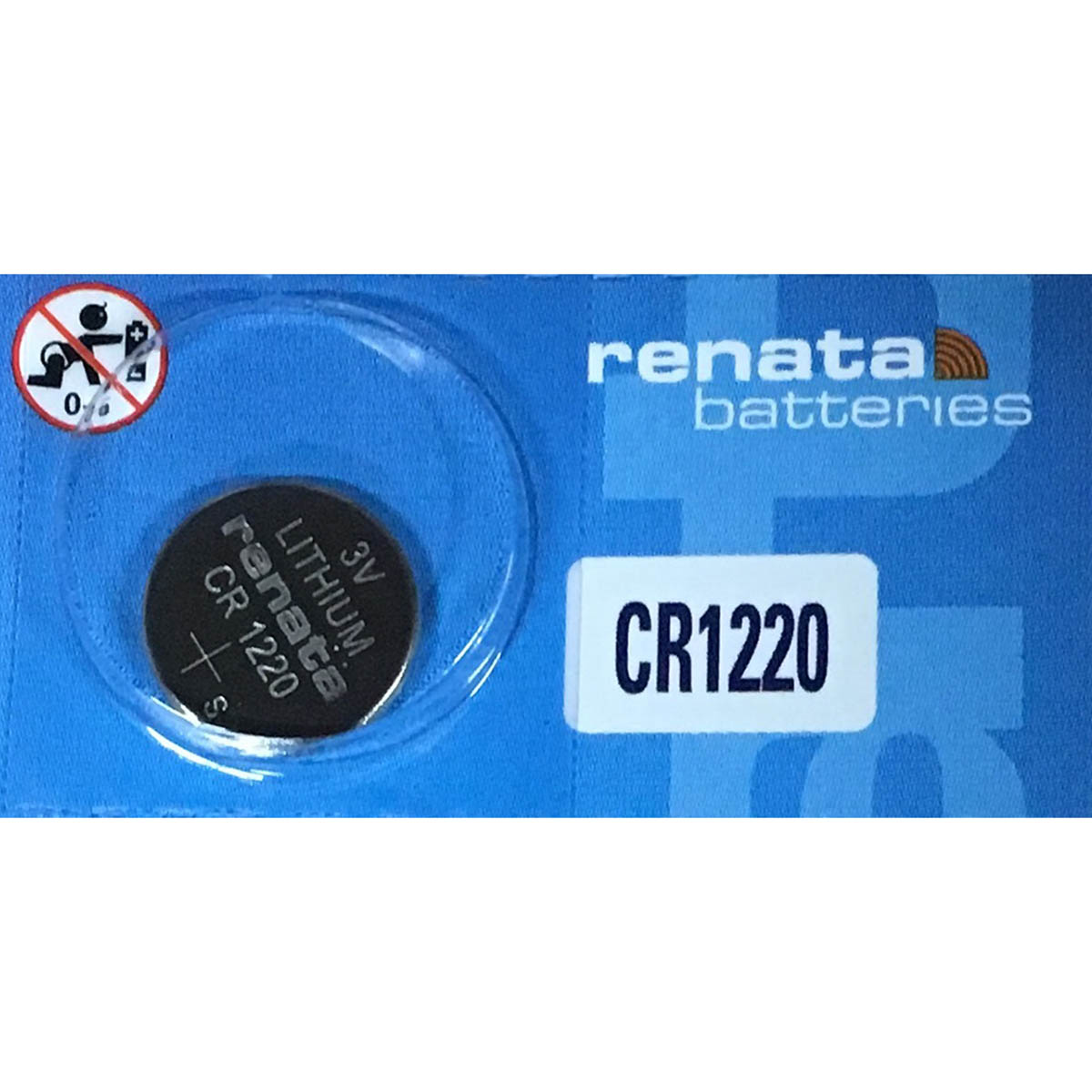 CR1220 Lithium Battery, 2-pack 
