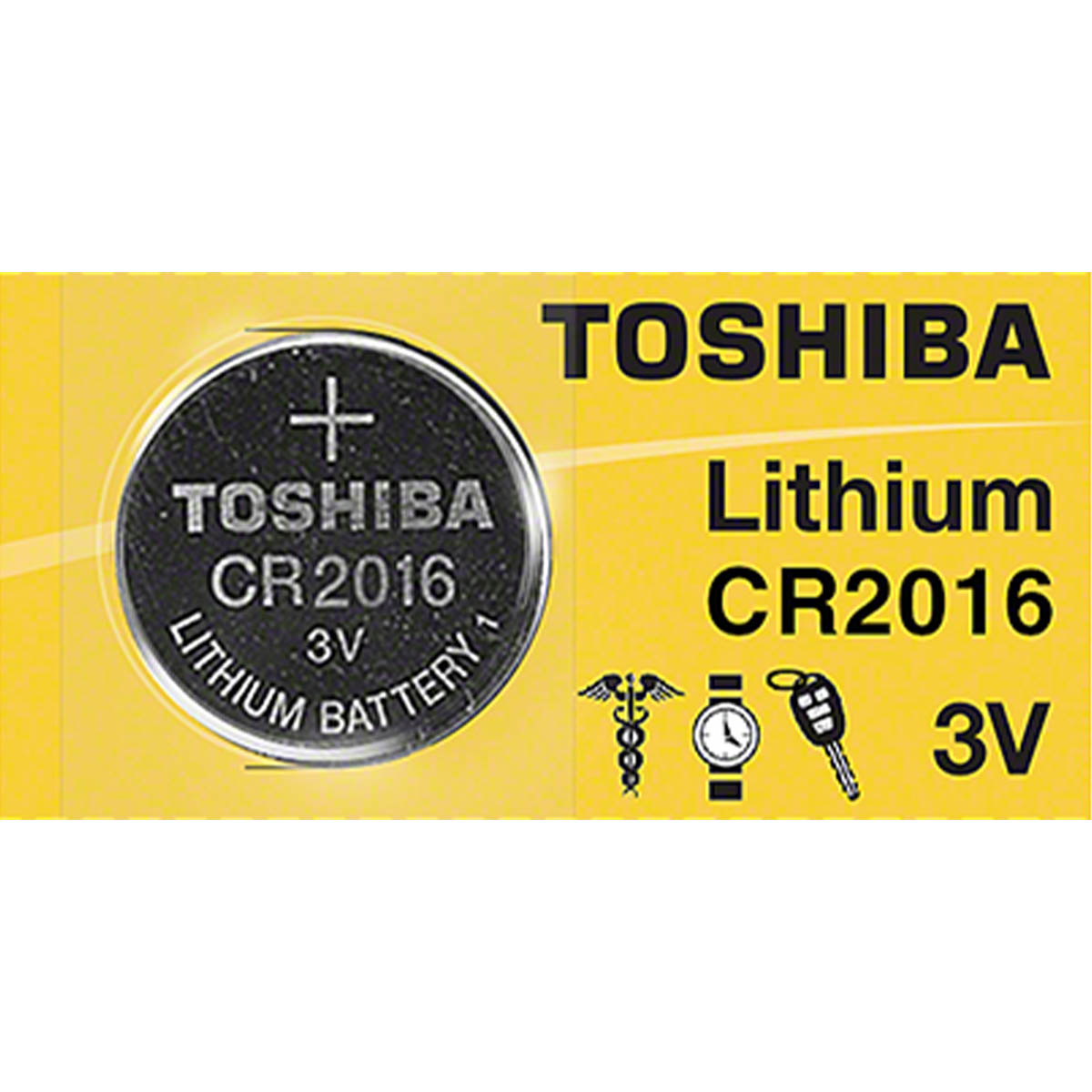 Toshiba CR2016 Battery 3V Lithium Coin Cell (1PC)