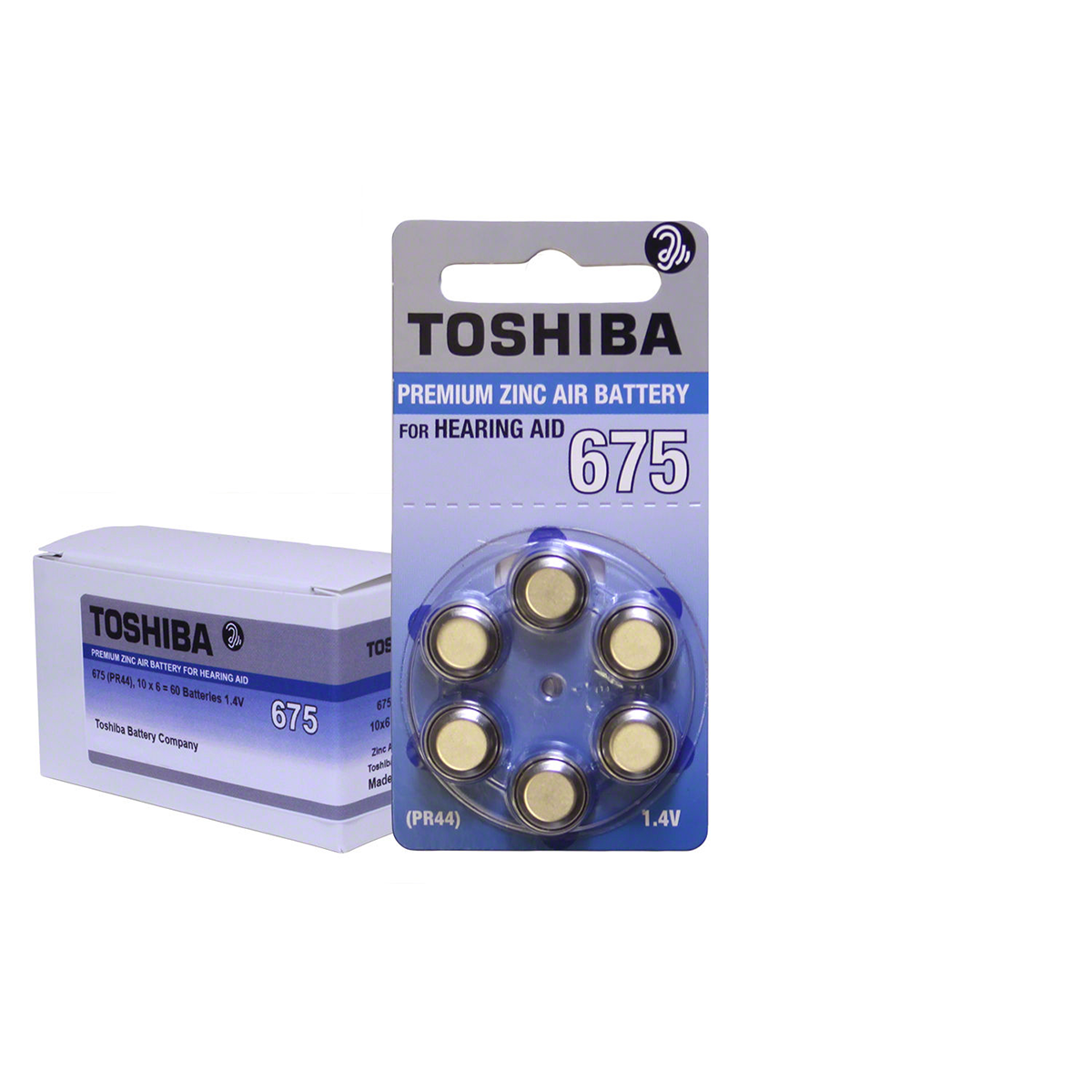 Toshiba 675 Hearing Aid Battery